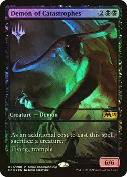 Demon of Catastrophes (Store Championship) (Full Art) Mtg Magic English - Image 1