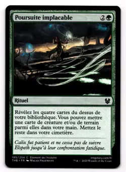 MTG Relentless Pursuit (195) Theros Beyond Death French Poursuite implacable - Image 1
