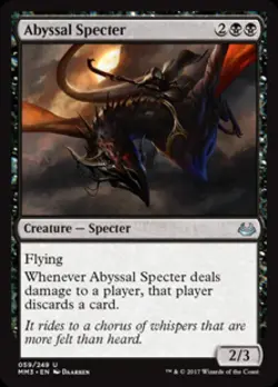 Abyssal Specter -Foil Light Play MTG Modern Masters 2017 - Image 1