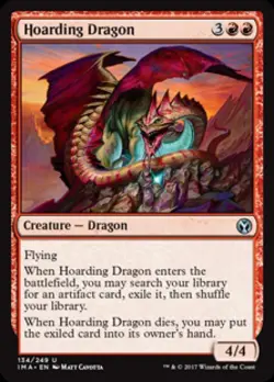 Hoarding Dragon -Foil Light Play MTG Iconic Masters - Image 1