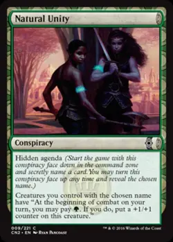 Natural Unity -Foil Light Play MTG Conspiracy: Take the Crown - Image 1