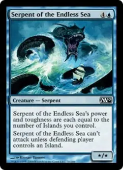 Serpent of the Endless Sea -Foil Light Play MTG Magic 2010 Core Set - Image 1