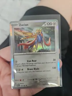 Zacian 136/182 Sv04: Paradox Rift PACK FRESH HOLO FOIL Pokemon FREE SHIPPING - Image 1