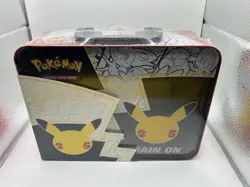 Pokemon 25th Anniversary Celebrations Treasure Chest Lunchbox Tin Factory SEALED - Image 2