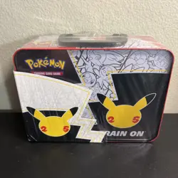 Pokemon 25th Anniversary Celebrations Treasure Chest Lunchbox Tin Factory SEALED - Image 2
