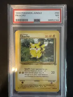 1999 Pokemon Jungle Pikachu #60/64 PSA 7 - Image 1
