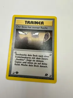 Pokemon Karte TCG Der Boss hat... 74/82 1.Team Rocket Holo Vintage Deutsch LP - Image 2