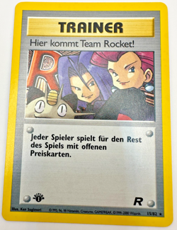 Pokemon Karte TCG Hier kommt Team Rocket! 15/82 1.Team Rocket Holo Rare DE EX - Image 1