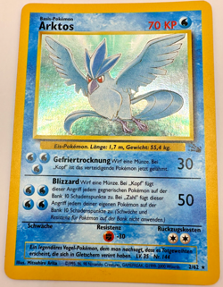 Pokemon Karte TCG Arktos 2/62 Fossil Holo Rare Vintage WOTC LP Deutsch - Image 1