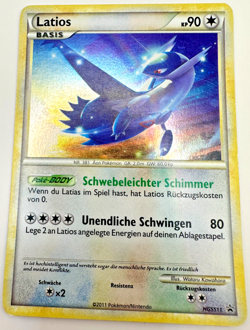 Pokemon Karte TCG Latios HGSS11 Black Star Promo Holo Vintage LP Deutsch - Image 1