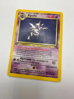 Pokemon Karte TCG Alpollo 21/62 1. Fossil No Holo Rare Vintage WOTC LP Deutsch - Image 2