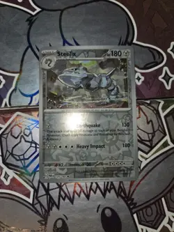 Pokemon TCG - Steelix - 125/182 - Reverse Holo Rare - Paradox Rift -NM - Image 1