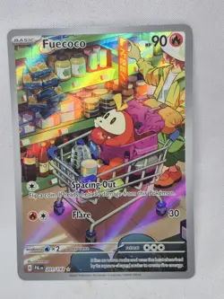 Fuecoco 201/193 Sv02: Pokemon TCG Paldea Evolved Holo - IR - NM, Fast Ship - Image 1
