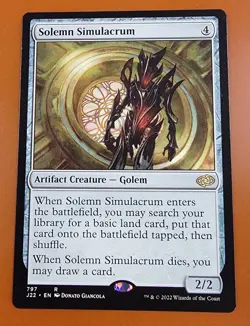 1x Solemn Simulacrum | Jumpstart 2022 | MTG Magic Cards - Image 1
