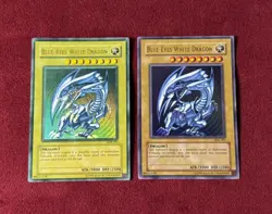 YuGiOh Blue Eyes White Dragon SDK-001 Heavy/Max Faded Misprint Ultra Rare MP - Image 3