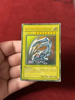 YuGiOh Blue Eyes White Dragon SDK-001 Heavy/Max Faded Misprint Ultra Rare MP - Image 4