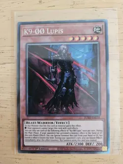 JUSH-EN034 K9-OO Lupis Collector's Rare 1st Ed YuGiOh - Image 1