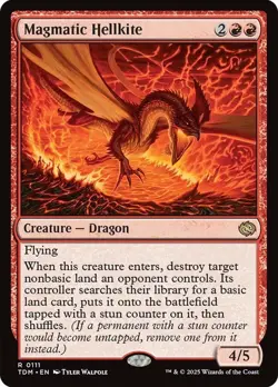 Magmatic Hellkite [Tarkir: Dragonstorm] MTG - Image 1