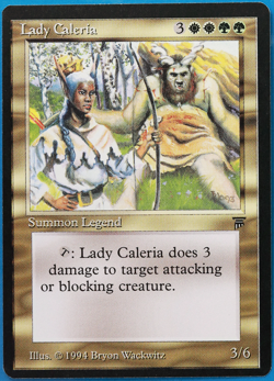 Lady Caleria Legends NM (Rare Reserved List MTG Magic Card) (499239) ABUGames - Image 1
