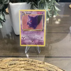 Pokemon TCG Gengar Fossil Card 20/62 Unlimited Rare, LP Condition - Image 1