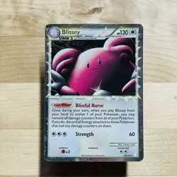 2010 Blissey Prime 106/123 Heartgold Soulsilver Holo Rare English Pokemon Card - Image 1
