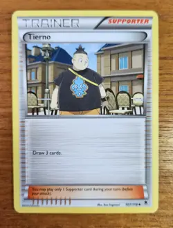 Uncommon Tierno Pokemon Trainer Card, Phantom Forces Set 107/119 - Image 1