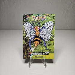 Beedrill #15 - Cracked Ice Holo - Crystal Collection 2024 - Pokemon Card - Image 1