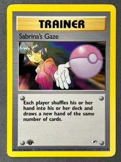 Sabrina's Gaze 125/132 Trainer Card 1st Edition Gym Heroes Common 2000 Pokemon - Image 1