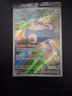 Pokemon TCG Snorlax Scarlet and Violet Black Star Promos 051 Holo Card Sealed - Image 1