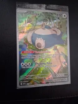 Pokemon TCG Snorlax Scarlet and Violet Black Star Promos 051 Holo Card Sealed - Image 2