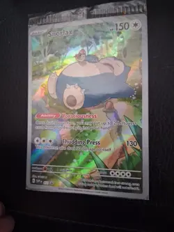 Pokemon TCG Snorlax Scarlet and Violet Black Star Promos 051 Holo Card Sealed - Image 3