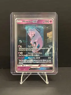 Pokemon Mewtwo GX TCG Shining Legends Full Art Holo Card 78/73 - Image 4