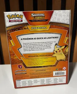 Shining Legends Pikachu Pin Collection Box 3 Booster Packs, Promo Card & Pin - Image 2