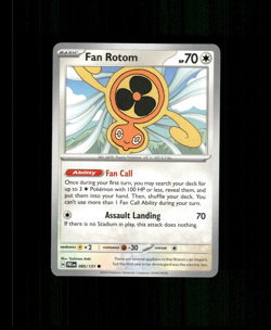 2025 Prismatic Evolutions Fan Rotom Pokemon Card #085/131 Basic TCG PACK FRESH - Image 1