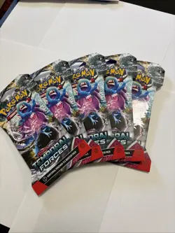 5 Scarlet & Violet Temporal Forces Pokemon Trading Card 1 Tcg Booster Pack - Image 1