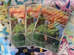 3x Pokemon Victini 208 JUMBO CARD Black Star Promo Black And White TCG Brand New - Image 1