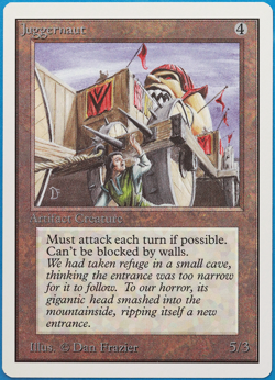 Juggernaut Unlimited NM Artifact Uncommon MAGIC MTG CARD (ID# 499224) ABUGames - Image 1