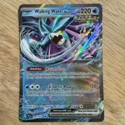 Walking Wake ex 050/162 Temporal Forces DOUBLE RARE Holo Pokemon Card NM - Image 1