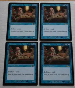 MTG Lot 4x Archivist Rare Blue Wizard Creature - Image 1