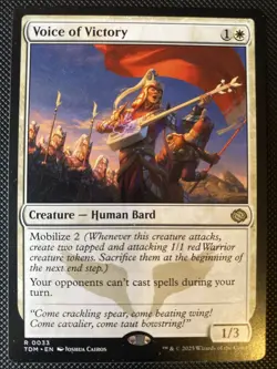 English - MTG Voice Of Victory - Tarkir: Dragonstorm - Image 1