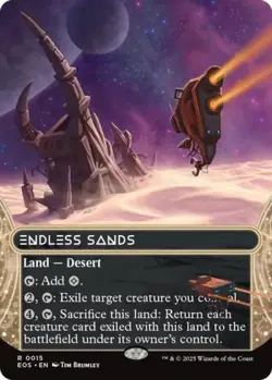 Endless Sands (0008) (Borderless) - Near Mint MTG Stellar Sights - Image 1