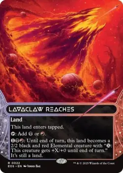 Lavaclaw Reaches (0022) (Borderless) - Near Mint MTG Stellar Sights - Image 1