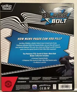 Pokemon TCG Sv: Black Bolt Binder Collection - Factory Sealed NEW - Image 2