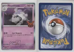 Mirage Holo - Houndstone Pokemon Scarlet & Violet Trick or Trade BOOster 11xq - Image 3