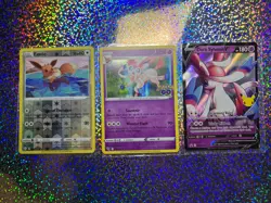 Pokemon TCG: Promo SWSH134 Dark Sylveon V; GO Holo 035/078 Sylveon - Image 1