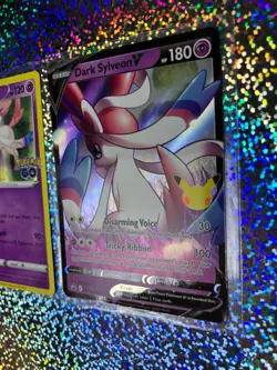 Pokemon TCG: Promo SWSH134 Dark Sylveon V; GO Holo 035/078 Sylveon - Image 4