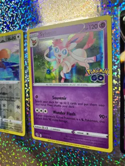 Pokemon TCG: Promo SWSH134 Dark Sylveon V; GO Holo 035/078 Sylveon - Image 5