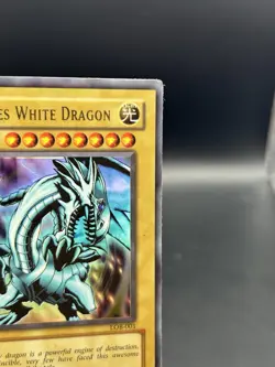 Blue-Eyes White Dragon LOB-001 Ultra Rare Unlimited OG HP/DMG YuGiOh! - Image 5
