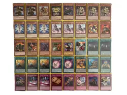 YUGIOH Noble Knight Warrior Deck Complete 40 - Cards w/ Sleeves - Image 1