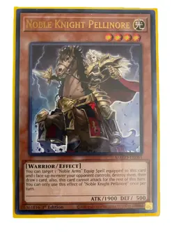YUGIOH Noble Knight Warrior Deck Complete 40 - Cards w/ Sleeves - Image 2
